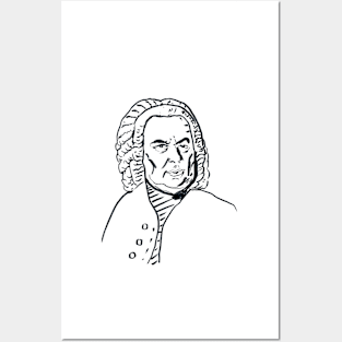 Johann Sebastian Bach - sketch Posters and Art